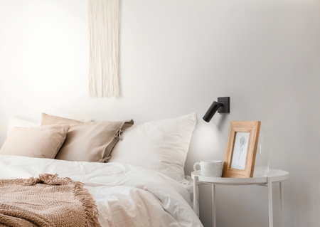 Lampa ścienna podtynkowa ASIA czarny mat LED 3W 60x60mm 3000K