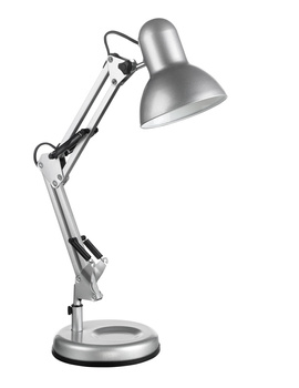 Lampa stołowa VERA srebrny 1xE27 w zestawie uchwyt do blatu