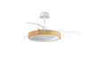 Wentylator LISBOA biały, drewno Ø1065 DC 30W LED 50W CCT zmienna barwa