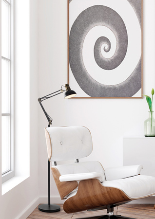 Lampa podłogowa ARTIC biały mat, chrom matowy 1xE27