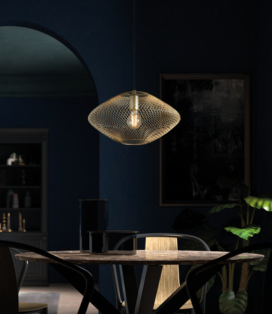 Lampa wisząca ALAN złoty Ø37cm 1xE27