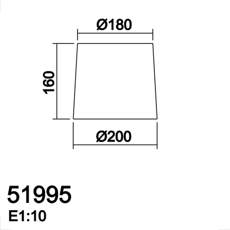 Abażur tkanina biały ø200mm (pasuje do 57681 - 58061)