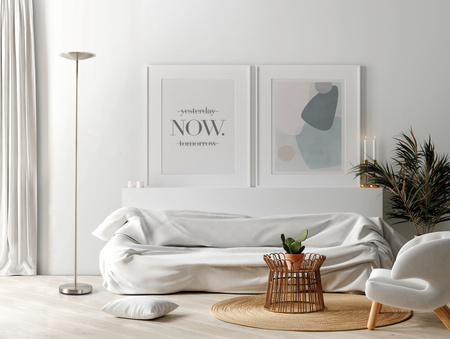 Lampa podłogowa KATI S LED 20W 3000K chrom matowy, ruchoma, wysokość 180cm