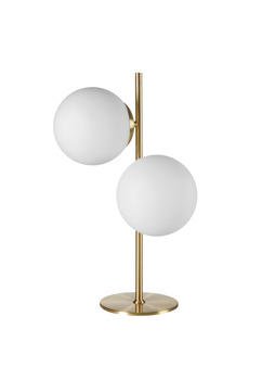 Lampa stołowa RONDO mosiądz mat 2xE27 15cm