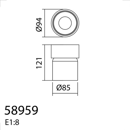 Lampa sufitowa łazienkowa MARTINA biały mat GU10 Ø94mm IP44