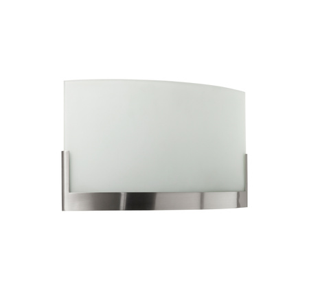 Lampa ścienna WELDY chrom szczotkowany 2xE27 szkło piaskowane