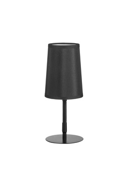 Lampa stołowa GRAU czarny 1xE14 abażur czarny, elastyczna