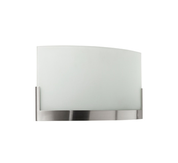 Lampa ścienna WELDY chrom szczotkowany 2xE27 szkło piaskowane