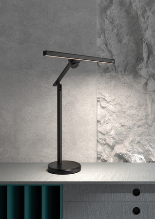Lampa stołowa RUPIT czarny 10W 600lm CCT zmienna barwa, ściemnianie, ładowarka USB