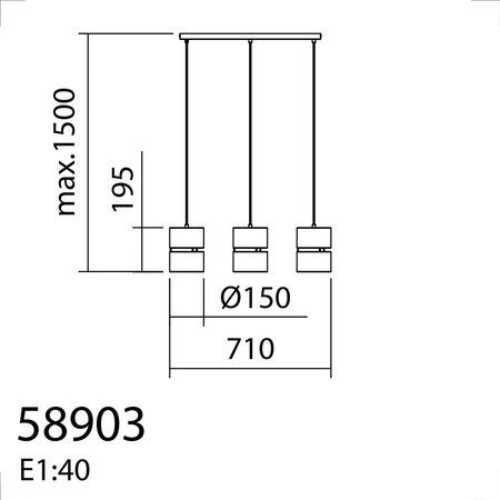 Lampa wisząca BIKIA czarny 3xE27 klosz z lnu i rafii