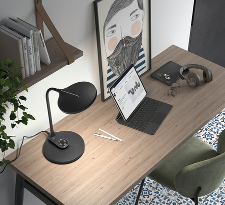 Lampa stołowa ANNA czarny 10W CCT 2700-6000K ściemnianie