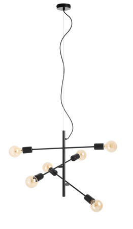 Lampa wisząca ATENEA czarny 6xE27