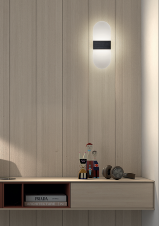 Lampa ścienna DUPLI czarny 4,5W 3000K