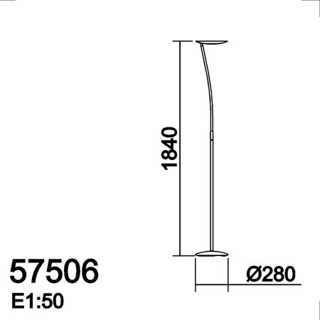 Lampa podłogowa ZENIT S brąz LED 30+10W 3000K ściemnialna