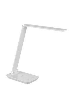 Lampa stołowa SUSI biały 10W CCT 3000-6500K sterowanie dotykowe, ściemnianie, ładowarka indukcyjna i USB