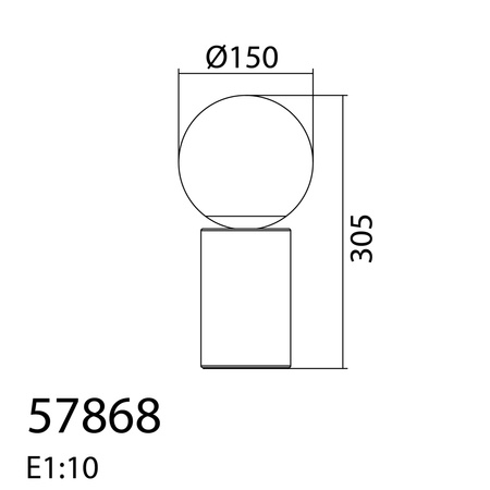 Lampa stołowa MARS mosiądz mat E14 włącznik dotykowy