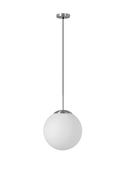 Lampa wisząca RONDA chrom matowy 1xE27 śr. klosza 30cm