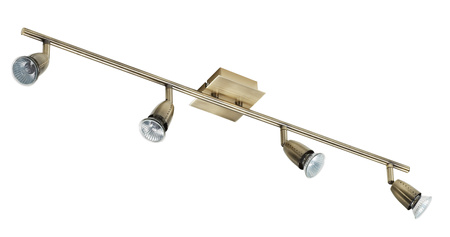 Lampa sufitowa ECCO 4xGU10 mosiądz antyczny