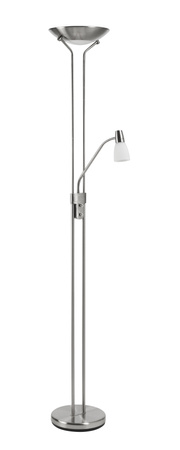 Lampa podłogowa DORÍS 2xE27+1xE14 chrom matowy