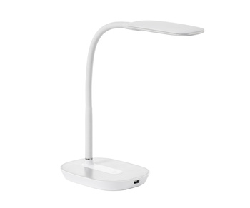 Lampa stołowa LENA biały LED 6,5W 4000K 530lm ściemnianie 3 tryby, ładowarka USB