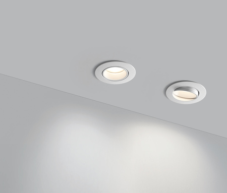 Lampa podtynkowa KEPLER biały mat 1xGU10 ø88mm ruchoma bez oprawki