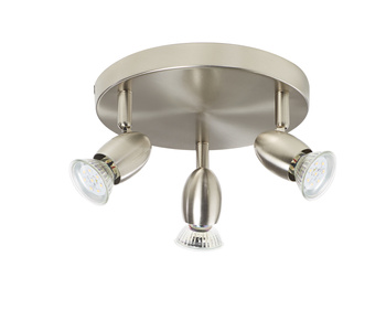 Lampa sufitowa OUVI 3xGU10 chrom matowy