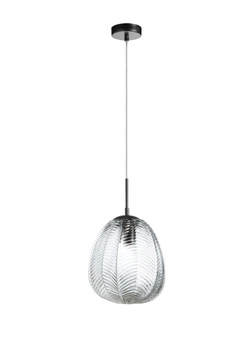 Lampa wisząca MENTA czarny, transparentny Ø26cm 1xE27