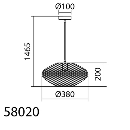 Lampa wisząca ALAN złoty Ø37cm 1xE27