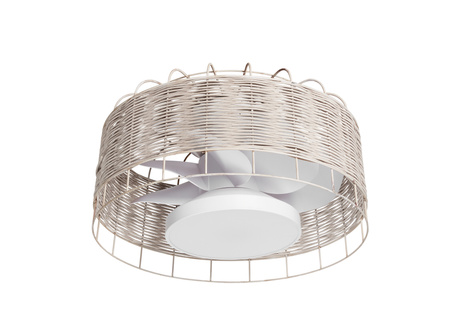 Wentylator MARA biały Ø61 DC 30W LED 24W CCT zmienna barwa , pilot