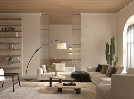 Lampa podłogowa CIRCULAR rozsuwana czarna 1xE27 abażur biały w komplecie