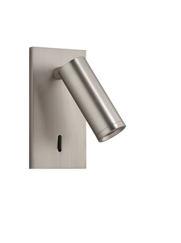 Lampa ścienna podtynkowa ASIA nikiel mat LED 3W 120x60mm 3000K + włącznik