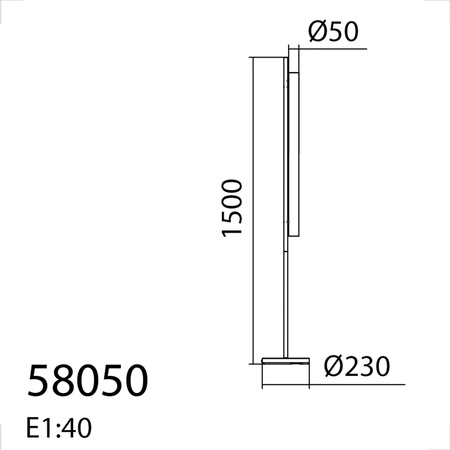 Lampa podłogowa OSLO nikiel mat LED 20W 3000K szkło transparentne, ściemnialna