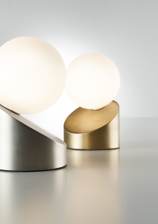 Lampa stołowa MOON mosiądz mat G9 włącznik dotykowy