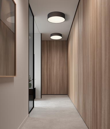 Lampa sufitowa OLGA czarny ø40cm 3xE27 abażur z tkaniny