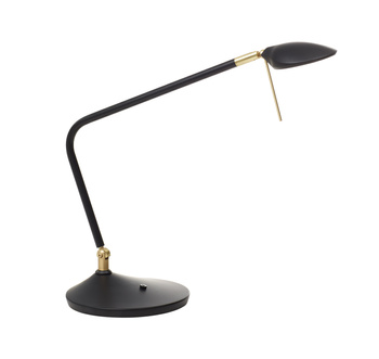 Lampa biurkowa DIXON czarny mat, mosiądz mat LED 7W 3000K regulowana