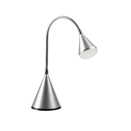 Lampa stołowa GLOBE srebrny LED 3,2W 3000K 240lm, giętka