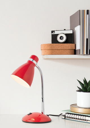 Lampa stołowa AINE czerwony 1xE27