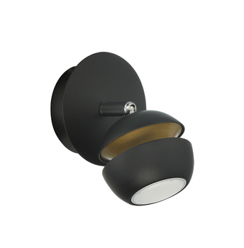 Lampa ścienna MIC B1 1xGU10 czarny mat, złoty