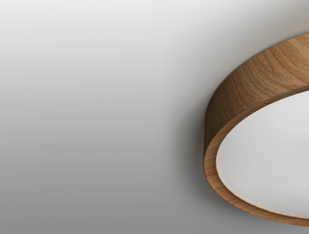 Lampa sufitowa łazienkowa ASLI naturalny LED 24W 335mm CCT 3000-3750-4500K IP44