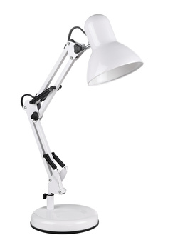 Lampa stołowa VERA biały 1xE27 w zestawie uchwyt do blatu