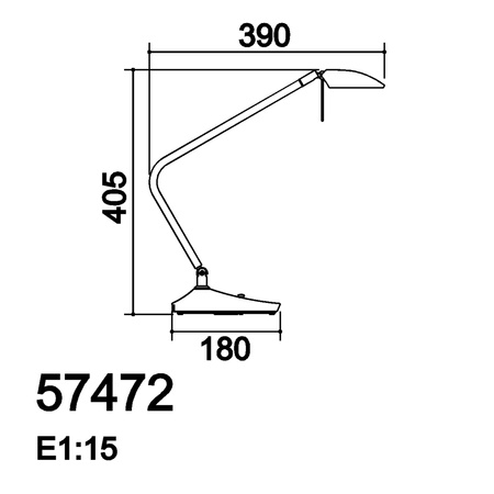 Lampa biurkowa DIXON biały mat, chrom matowy LED 7W 3000K regulowana