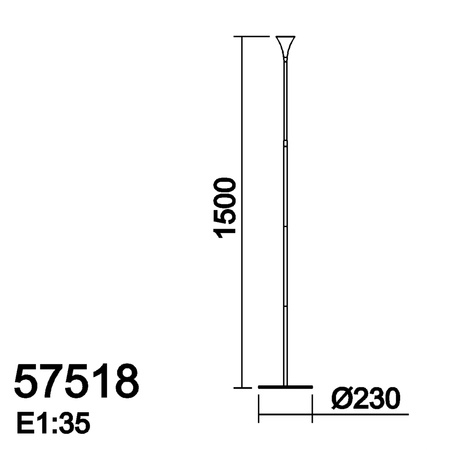 Lampa podłogowa CALA biały LED 5W 4000K ruchoma