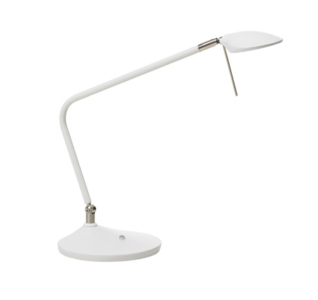 Lampa biurkowa DIXON biały mat, chrom matowy LED 7W 3000K regulowana