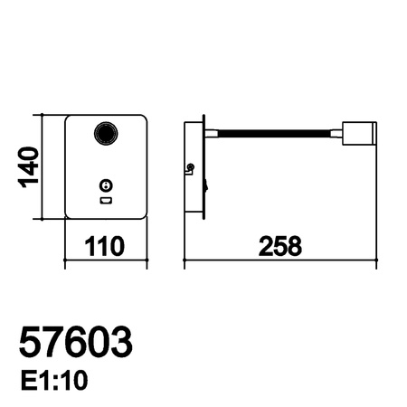 Lampa ścienna READER FLEX biały mat + USB LED 3W 3000K