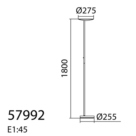 Lampa podłogowa DAPHNE S mosiądz antyczny LED 33W CCT 2700-4000K