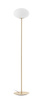 Lampa podłogowa PRESS mosiądz mat 1xE27 szkło mleczne