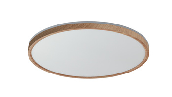 Lampa sufitowa OSONA drewniany naturalny LED 32W+8W Ø40 CCT 3000-4000-5000K (przód), tył 3000K (zmienna moc)