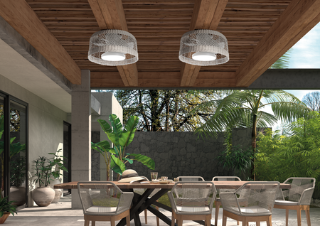 Wentylator IBIZA biały Ø61 DC 30W LED 24W CCT zmienna barwa , pilot