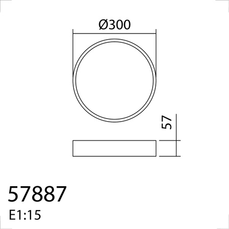 Lampa sufitowa CELIO biały 48W ø30cm 3000K 3200lm