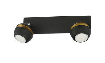 Lampa sufitowa MIC R2 2xGU10 czarny mat, złoty